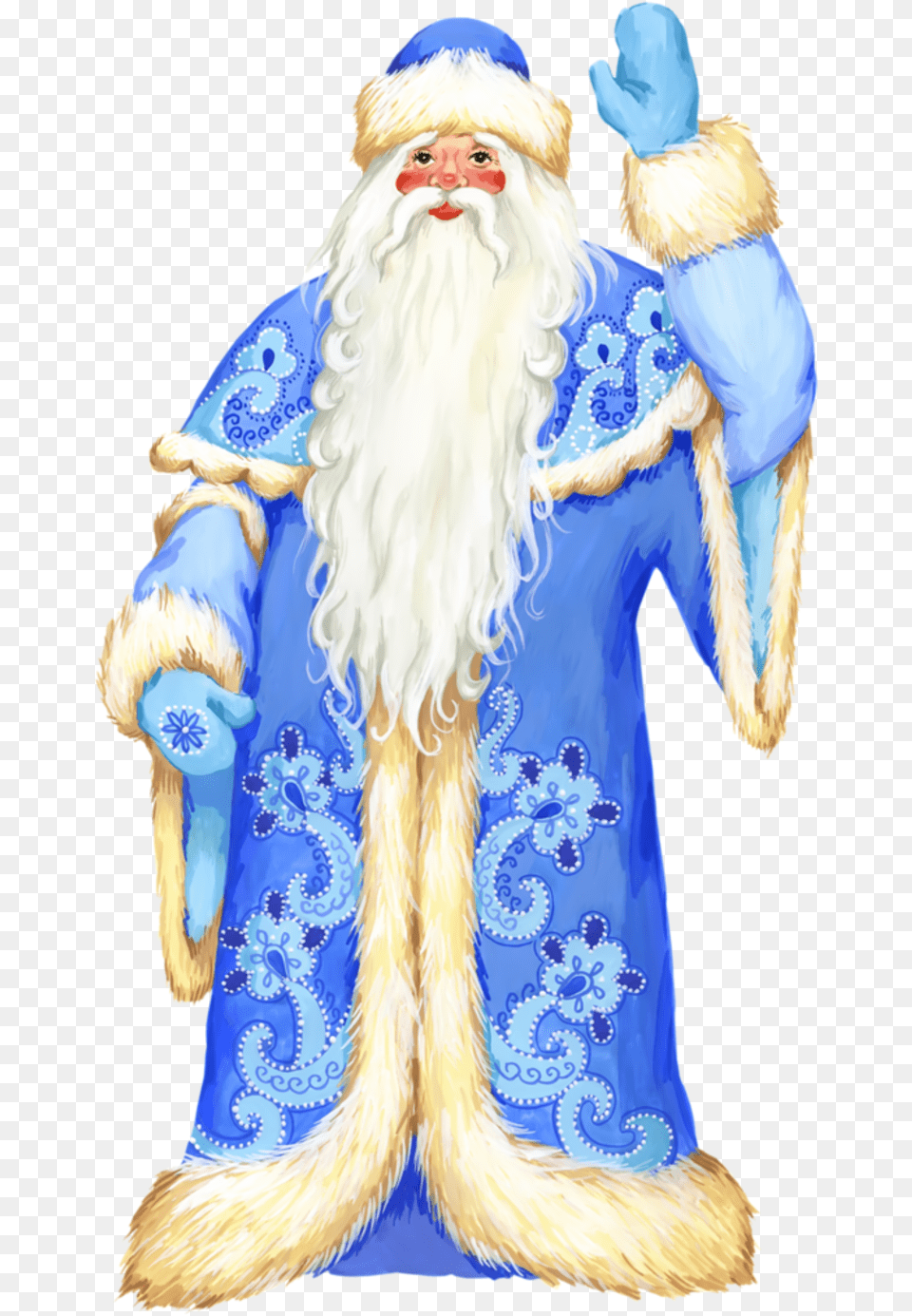 Pere Noel Santa Claus Blue Clipart, Adult, Bride, Female, Person Free Png