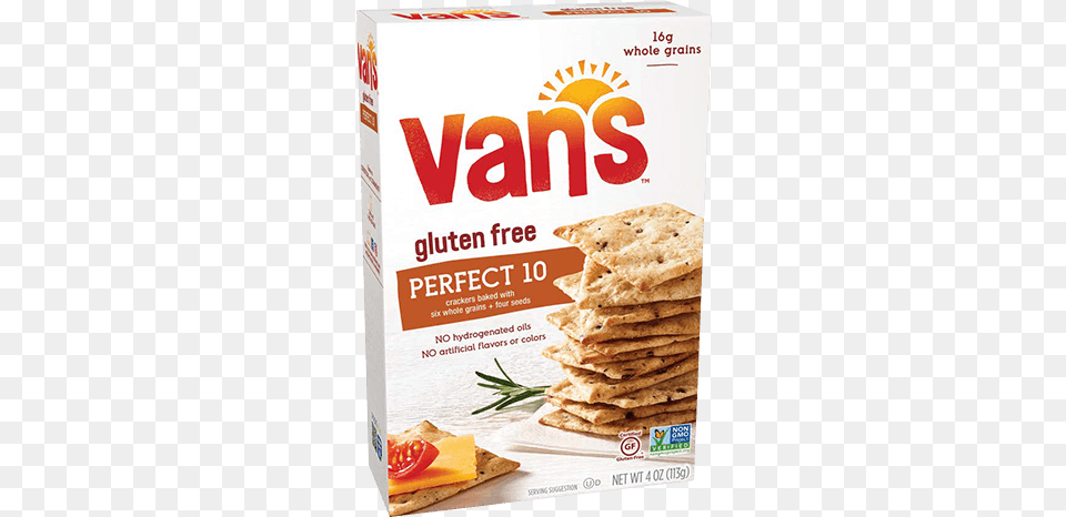 Perfect 10 Crackers Vans Crackers, Bread, Cracker, Food, Advertisement Free Transparent Png