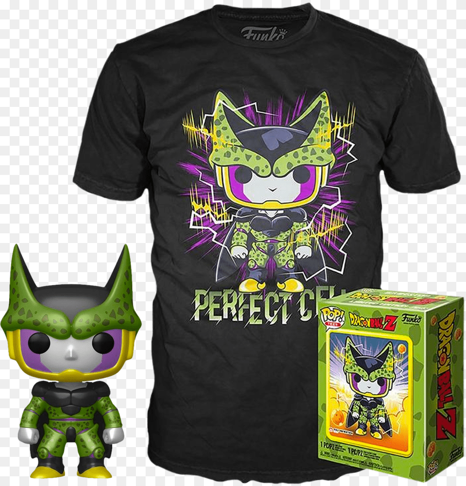 Perfect Cell Funko Pop Metallic, Clothing, T-shirt, Person, Toy Png Image