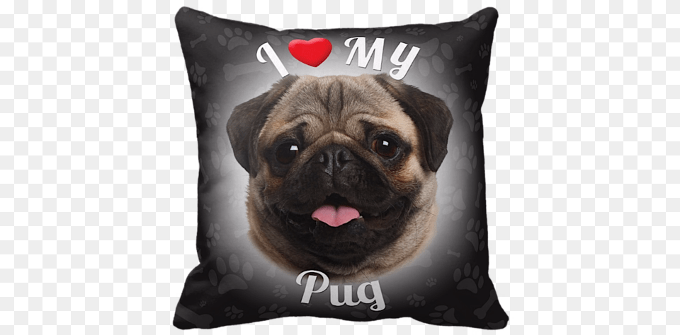 Perfect Christmas Gifts For Pug Owners Happy Pug, Cushion, Home Decor, Pillow, Animal Png