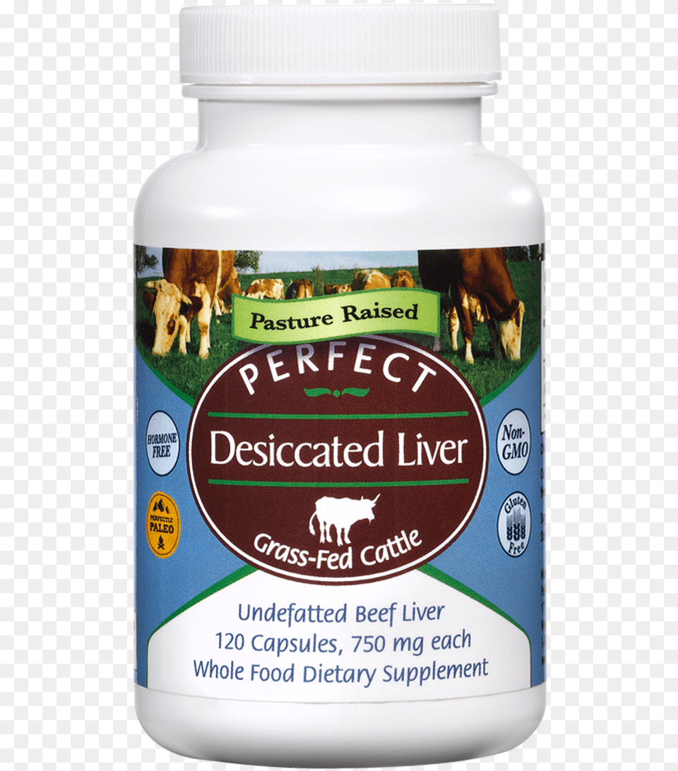 Perfect Desiccated Liver Perfect Desiccated Liver Capsules, Animal, Cattle, Cow, Livestock Png Image