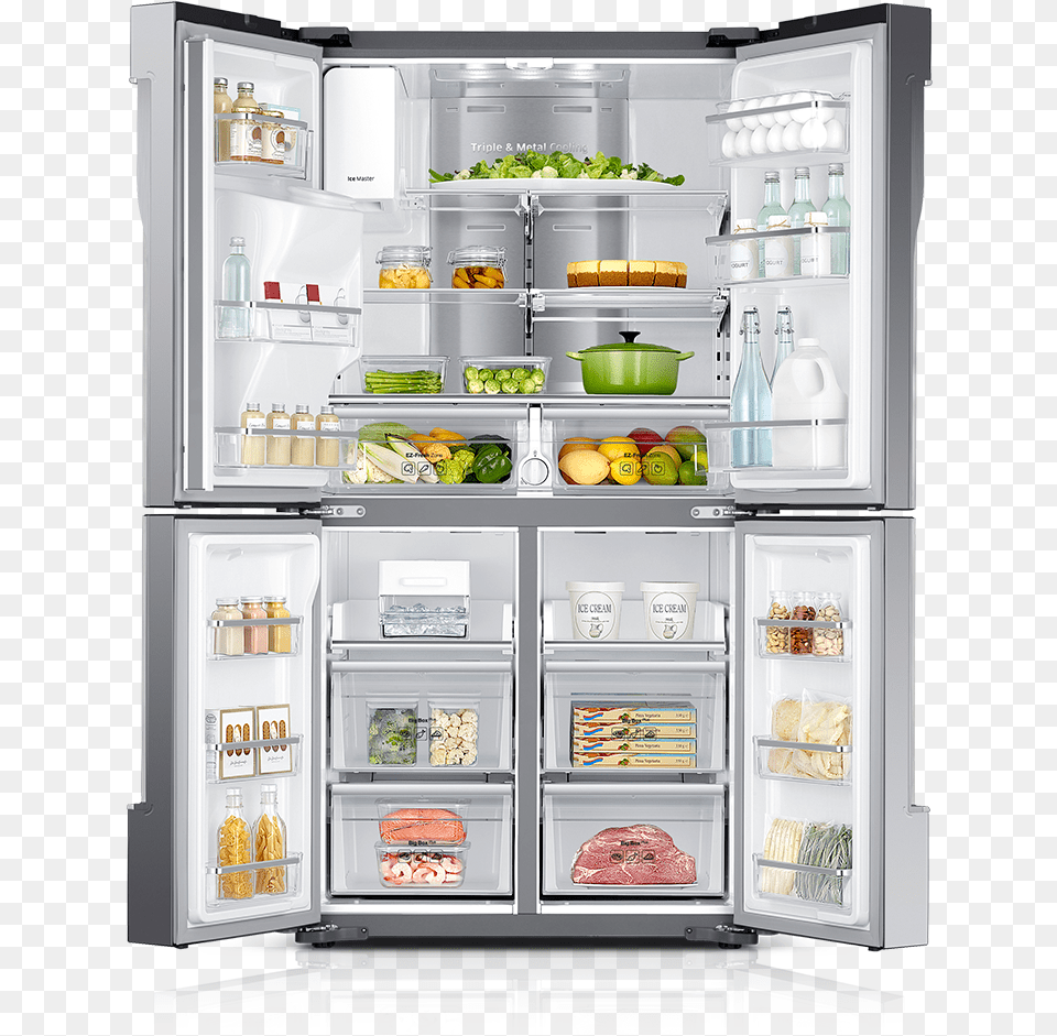 Perfect For Entertaining Fridge Freezer 4 Door, Appliance, Device, Electrical Device, Refrigerator Free Transparent Png