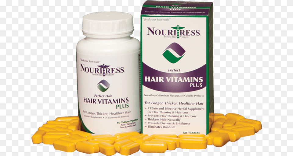 Perfect Hair Vitamins Plus Nouritress Hair Vitamins, Herbal, Herbs, Plant, Medication Free Png