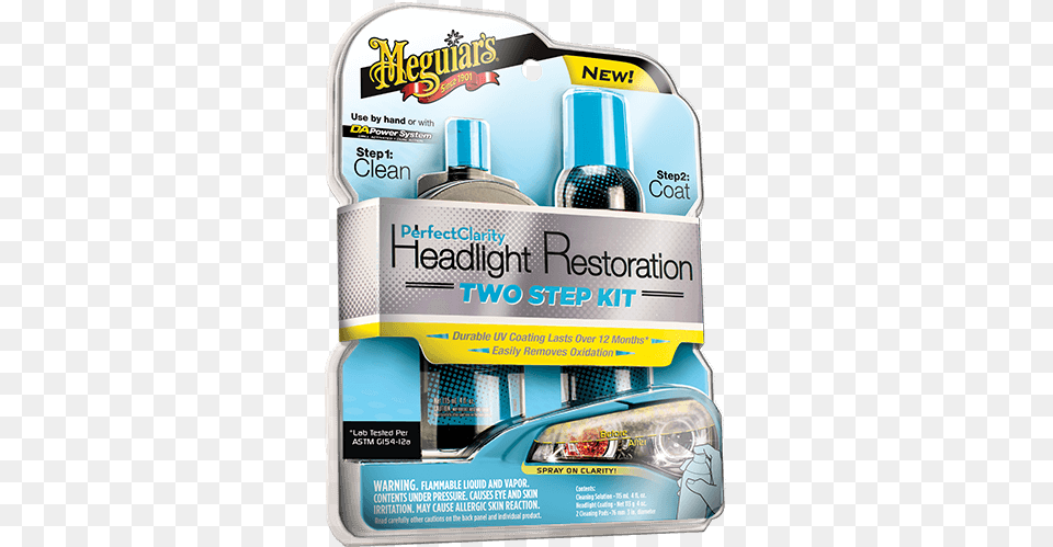 Perfect Headlight Restoration Kit Meguiars Canada, Advertisement, Poster, Bottle Png