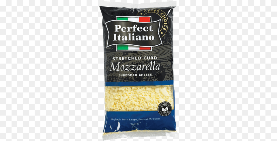 Perfect Italiano Mozzarella Shredded 2 Kg, Food, Blackboard, Grain, Produce Free Png