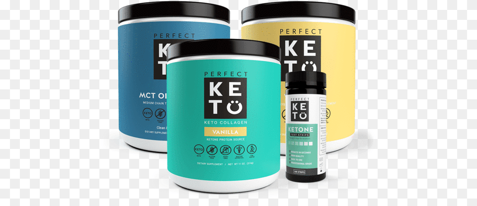 Perfect Keto Starter Bundle, Bottle, Shaker, Cup, Disposable Cup Png Image