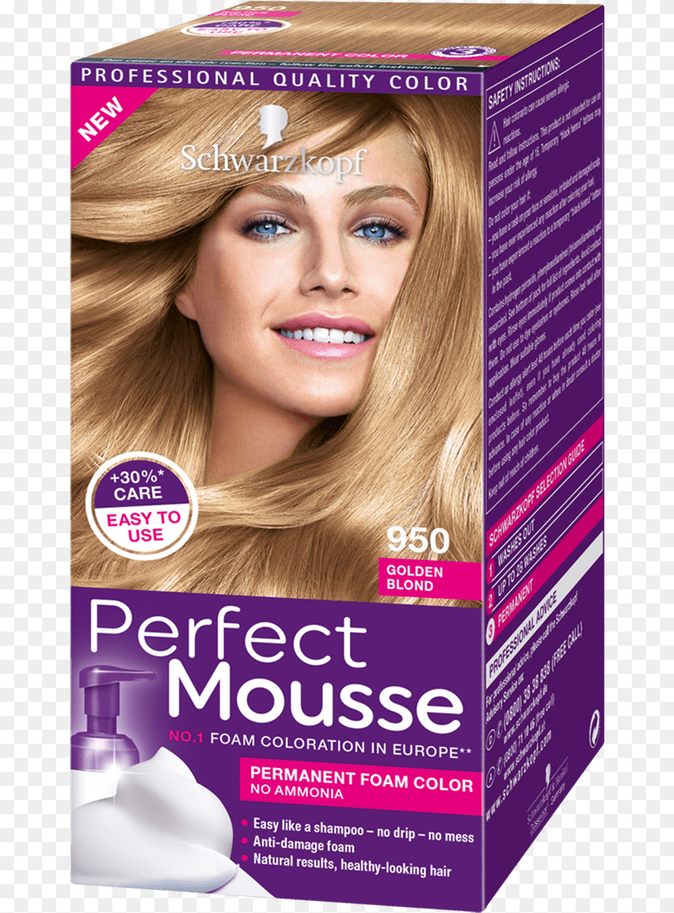 Perfect Mousse Com 950 Golden Blond Schwarzkopf Perfect Mousse, Adult, Poster, Person, Woman Free Transparent Png