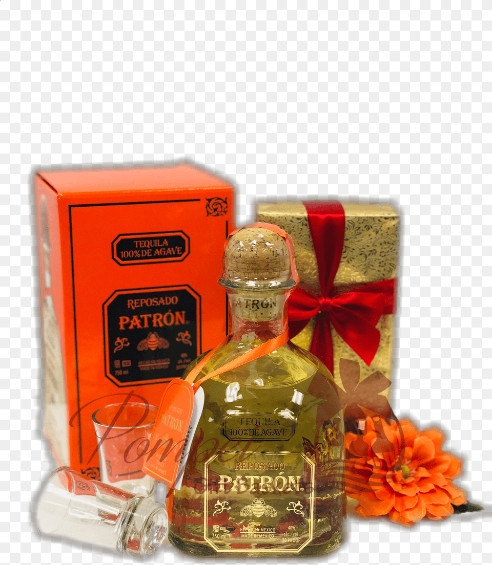 Perfect Patron Tequila Gift Set Valentines Day Gift Patron Anejo Aged Tequila, Alcohol, Beverage, Liquor, Bottle Free Transparent Png