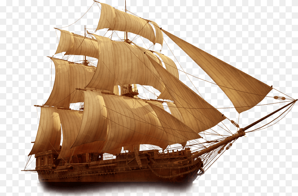 Perfect Rum For Your Mojito Cocktail Gold Ship, Boat, Sailboat, Transportation, Vehicle Free Transparent Png