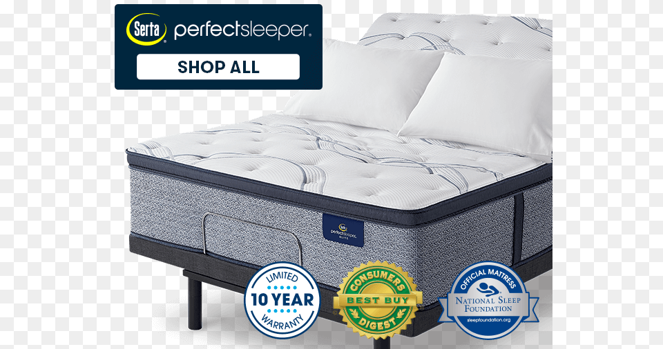 Perfect Sleeper Mattress On Adjustable Base Mattress, Furniture, Bed, Cutlery, Fork Png