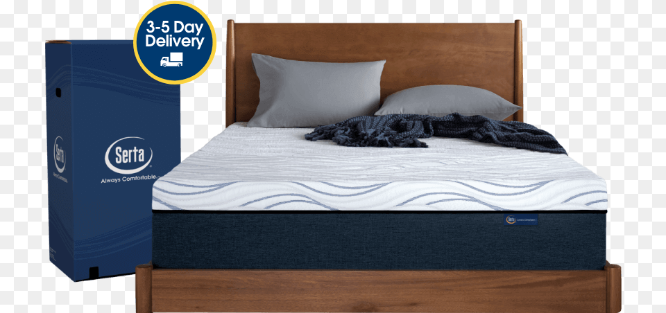 Perfect Sleeper Mattress On Bed Frame Serta Express, Furniture Free Transparent Png