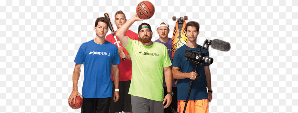 Perfect Sport Entertainment Dude Youtube Youtuber Dude Perfect, People, T-shirt, Person, Clothing Free Transparent Png