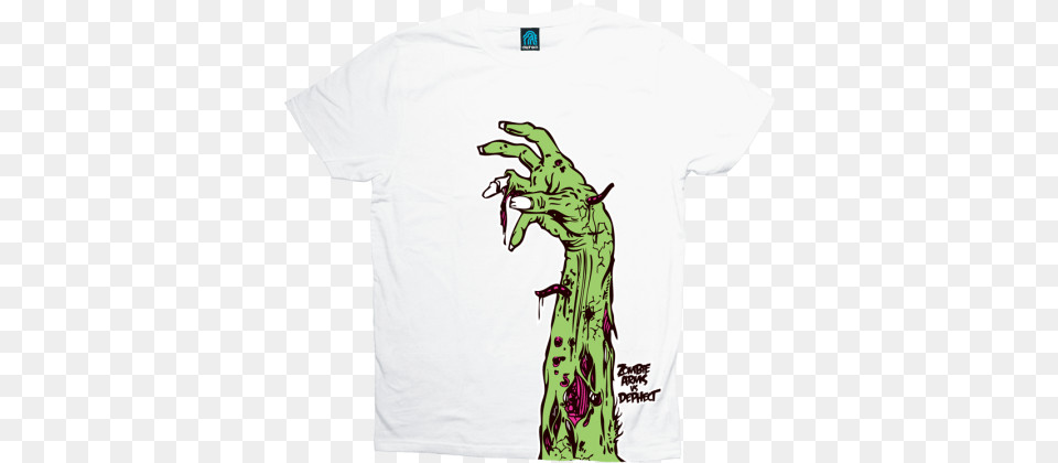 Perfect Zombie Tshirt For Any Skate Video Via Zombie Zombie Arm, Clothing, T-shirt Free Png Download