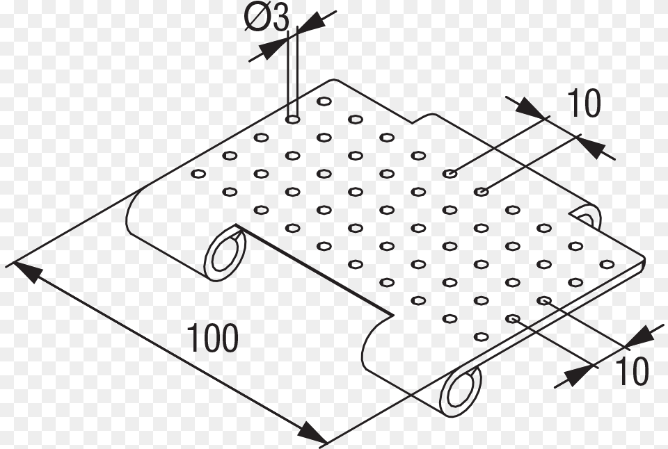 Perforated Surfaces Diagram, Bow, Weapon Free Png Download