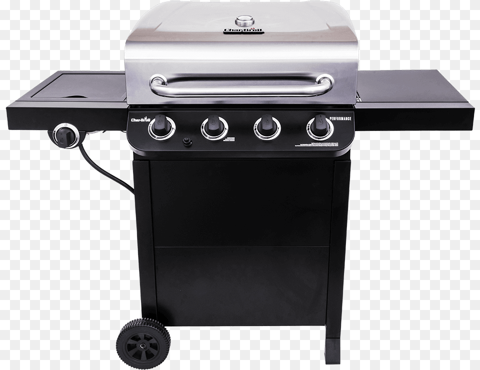 Performance 4 Burner Gas Grill Barbecue Grill, Appliance, Device, Electrical Device, Oven Png Image