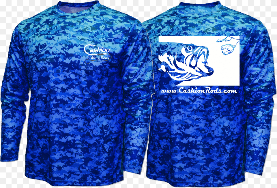 Performance Fishing Shirt Camo Blue Blue Camo Fishing Shirts, Clothing, Long Sleeve, Sleeve Free Transparent Png