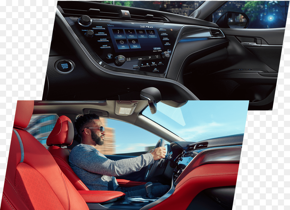 Performance Red Leather Interior Camry 2018, Transportation, Adult, Car, Person Free Png Download