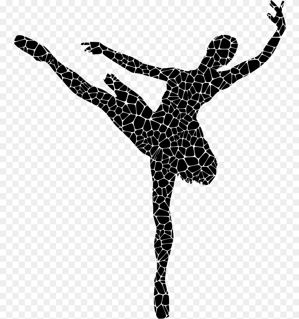 Performing Artssilhouettemodern Dance Silhouette Ballet Dancers, Gray Free Png Download