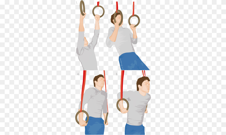 Performing Beginner Gymnastic Ring Exercises, Adult, Male, Man, Person Free Transparent Png