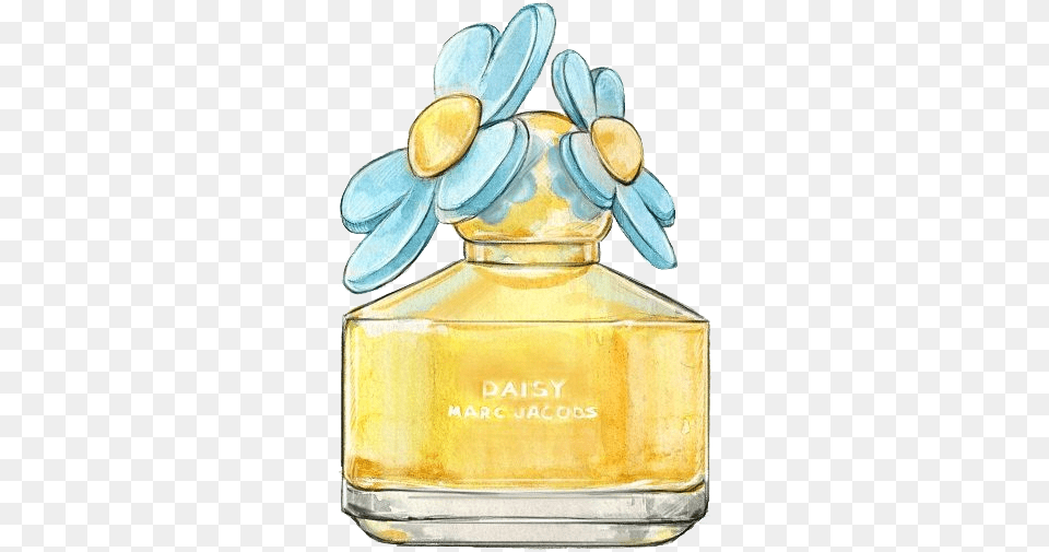 Perfume Chanel Watercolor Painting Drawing Illustration Drawing, Bottle, Birthday Cake, Cake, Cosmetics Free Png