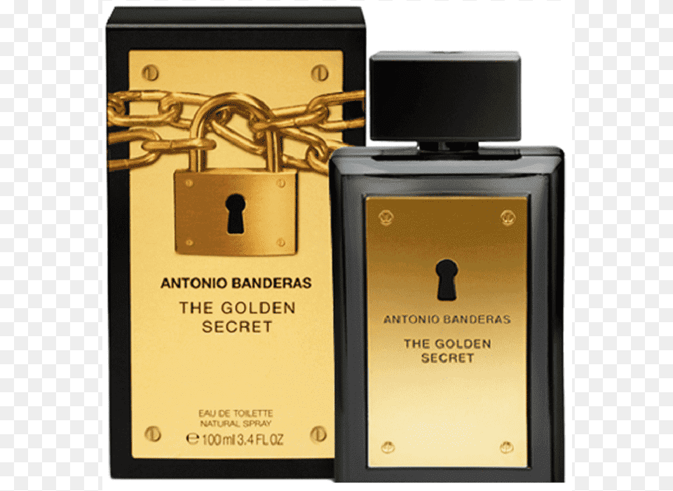 Perfume The Golden Secret Antonio Banderas, Bottle, Computer Hardware, Electronics, Hardware Png Image