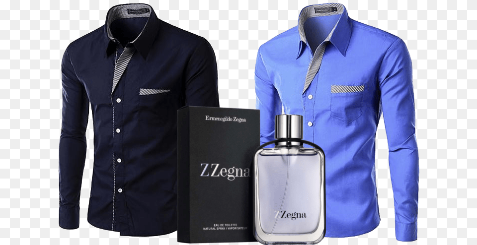 Perfumes Importados Masculino Para Usar Com Roupa Social Formal Shirts 2019 Design For Men, Bottle, Clothing, Shirt, Cosmetics Free Png Download