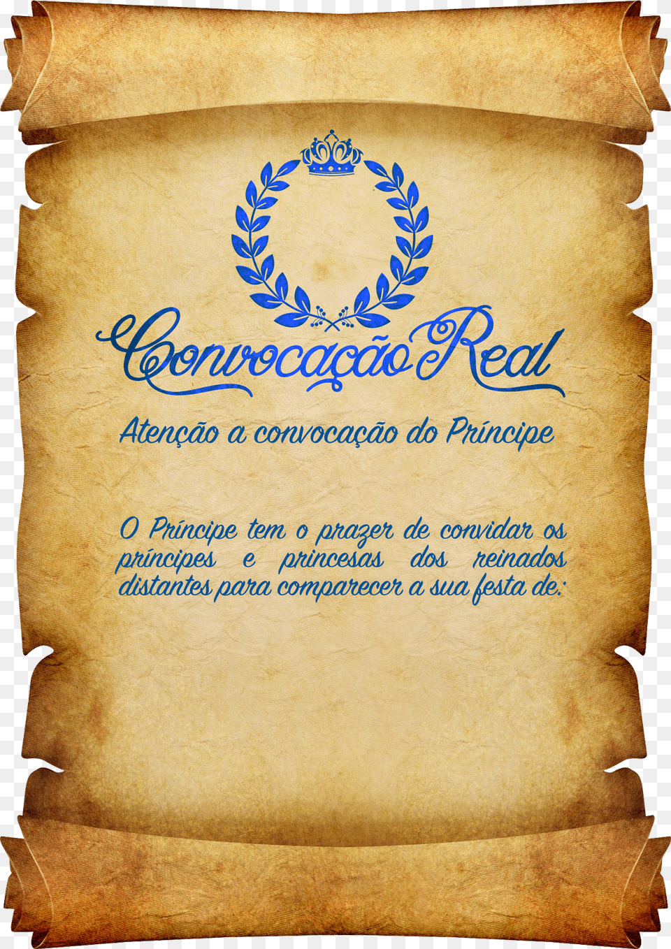 Pergaminho Convite Princesa Aurora, Text, Plant, Document, Scroll Free Png