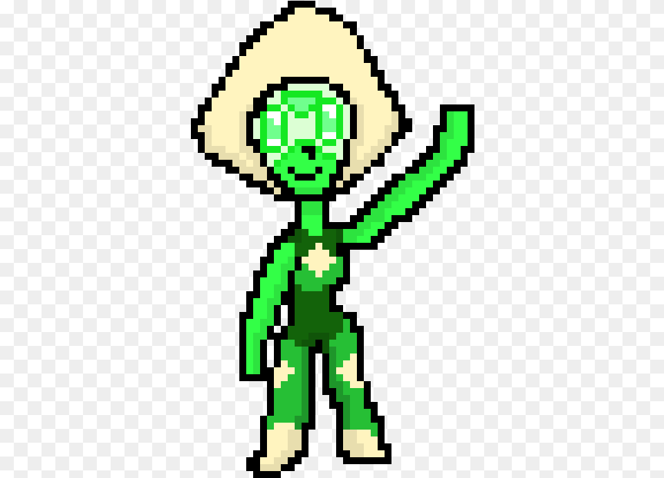 Peridot Illustration, Green, Alien, Elf, Qr Code Free Png