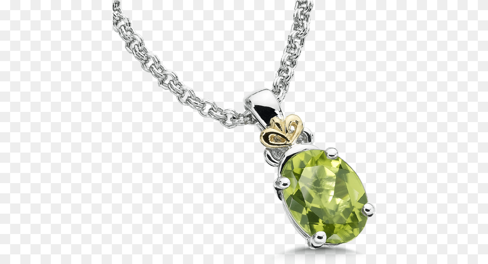 Peridot Pendant In 18k Gold Amp Sterling Silver Peridot Jewelry, Accessories, Necklace, Gemstone Png Image