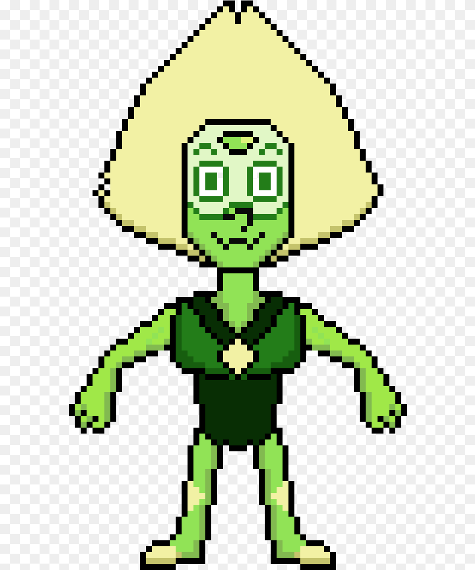 Peridot Pixel Art, Green, Alien, Qr Code, Boy Free Transparent Png