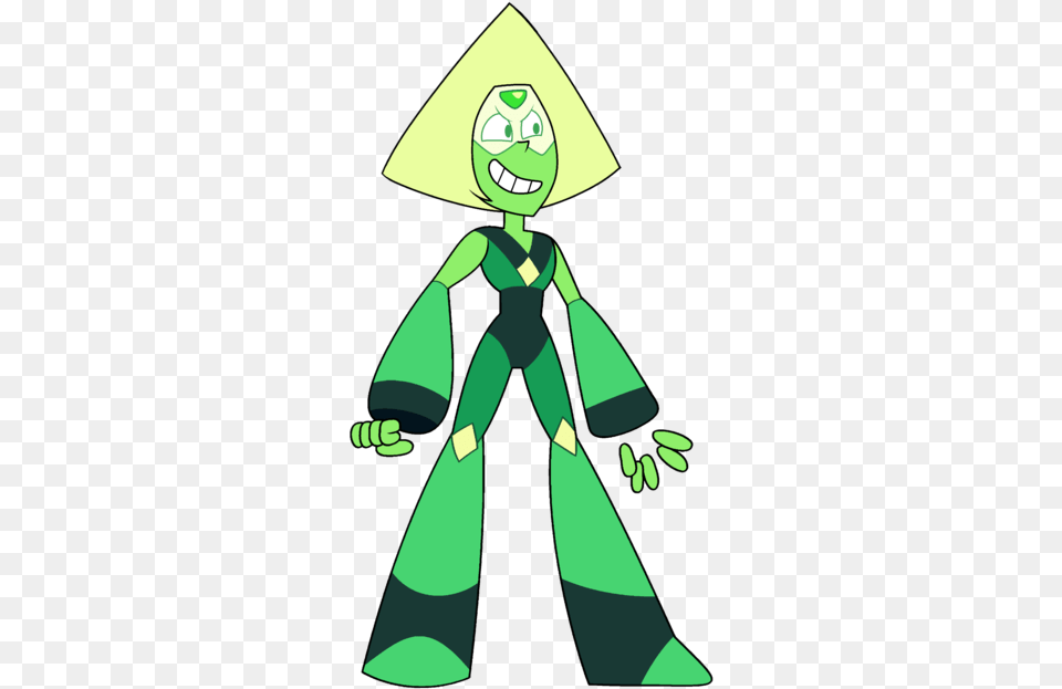 Peridot Steven Universe Inconsistent Height, Cape, Clothing, Green, Elf Free Png Download
