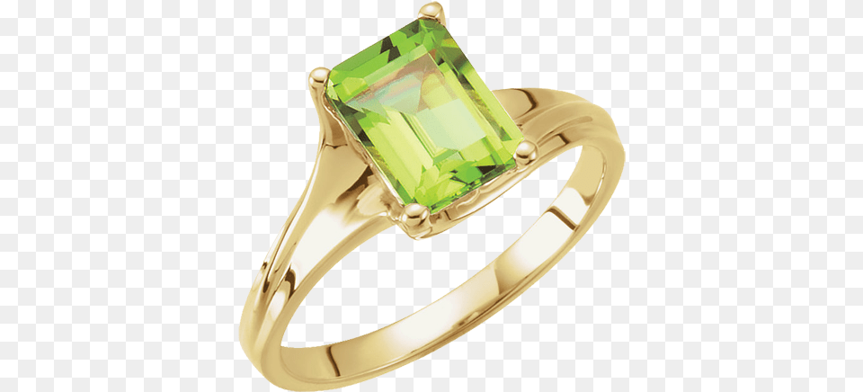 Peridot Yellow Gold Ring 14k Gold Peridot Ring, Accessories, Gemstone, Jewelry, Emerald Png