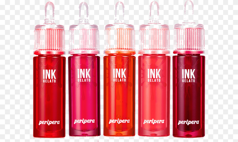 Perigelato Lineup 1 Peripera Ink Gelato All Swatches, Bottle, Can, Tin, Cosmetics Free Transparent Png