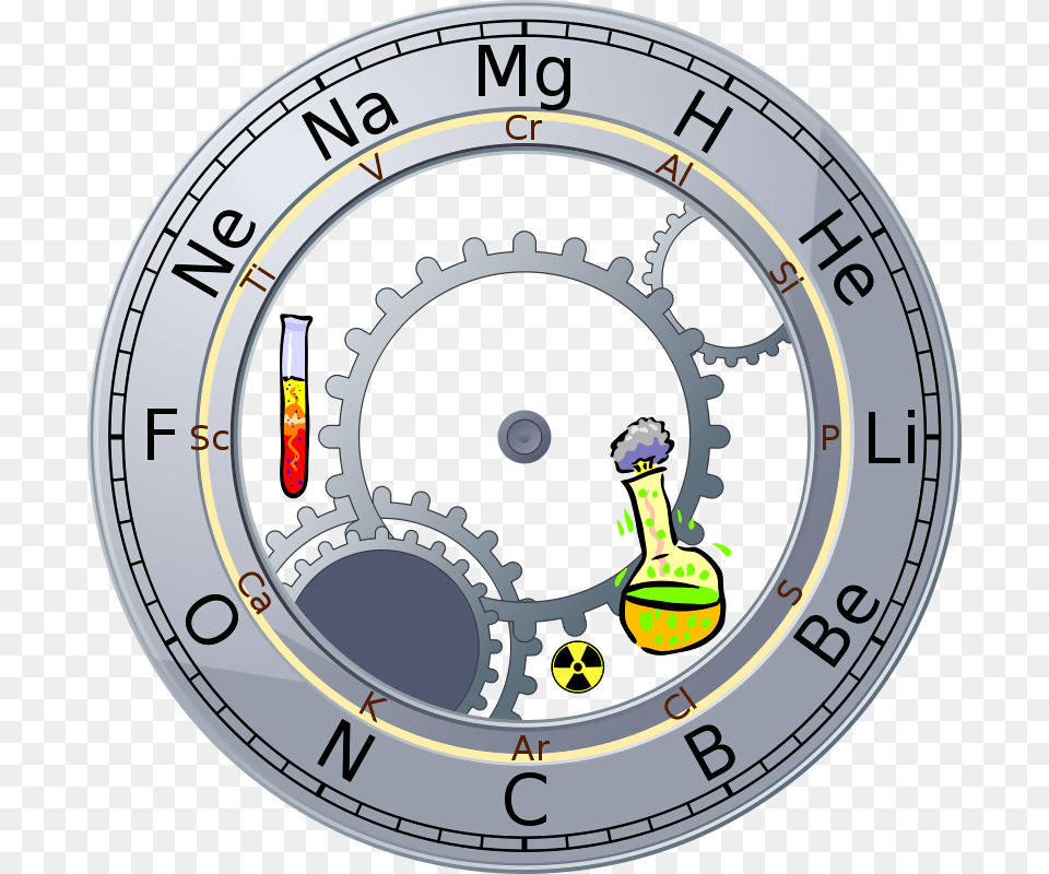 Periodic Table Clipart, Analog Clock, Clock, Disk Free Png Download