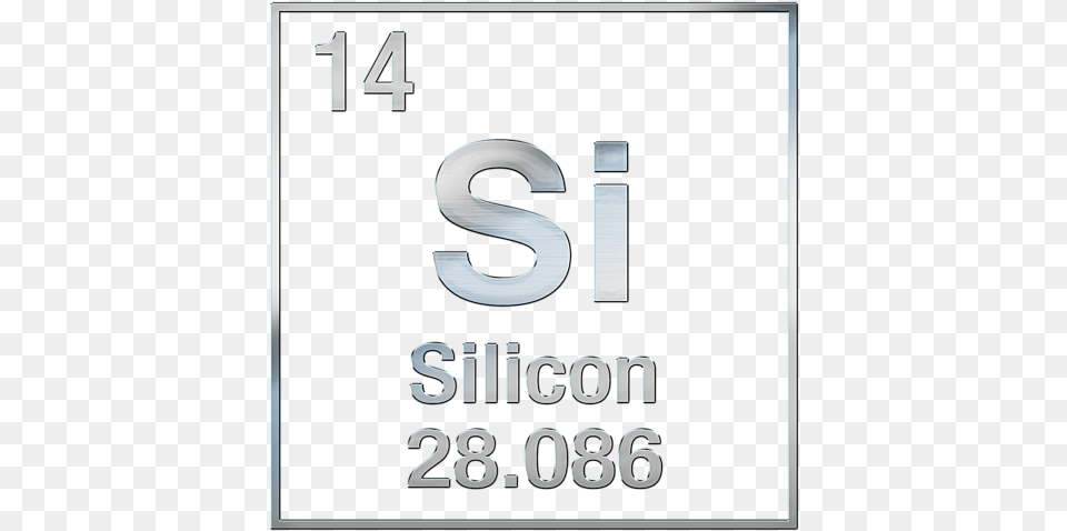 Periodic Table Element Silicon, Symbol, Number, Text, Sign Png Image