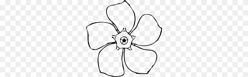 Periwinkle Flower Top View Clip Art, Plant, Anemone, Daffodil, Petal Free Transparent Png