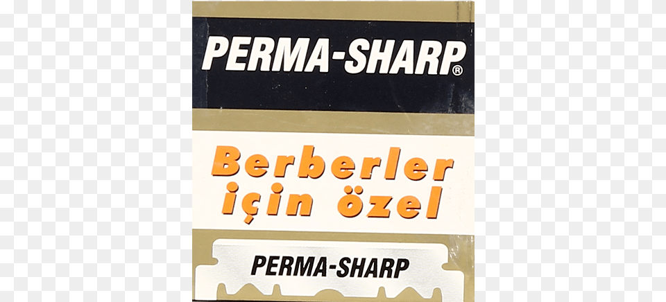 Perma Sharp Single Edge Razor Blades Permasharp, Advertisement, Poster, Text, Book Free Transparent Png