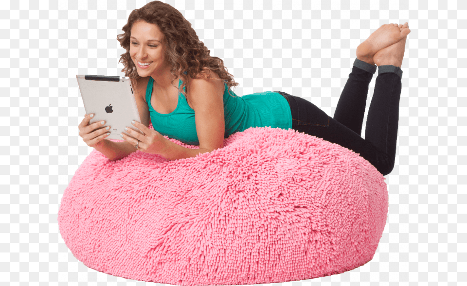 Permalink To Incredible Toddler Bean Bag Chairs Design Big Pink Bean Bag, Furniture, Adult, Female, Person Png Image