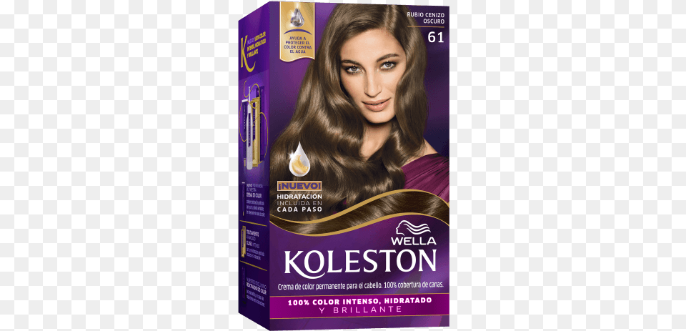 Permanent Hair Color Cream Dark Ash Blonde Burgundy Koleston Hair Color, Adult, Advertisement, Female, Person Free Png