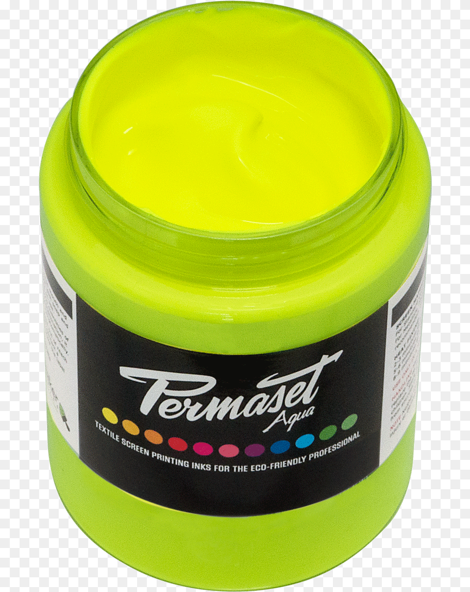 Permaset Aqua Glow Yellow Acrylic Paint, Jar, Bottle, Can, Tin Free Png