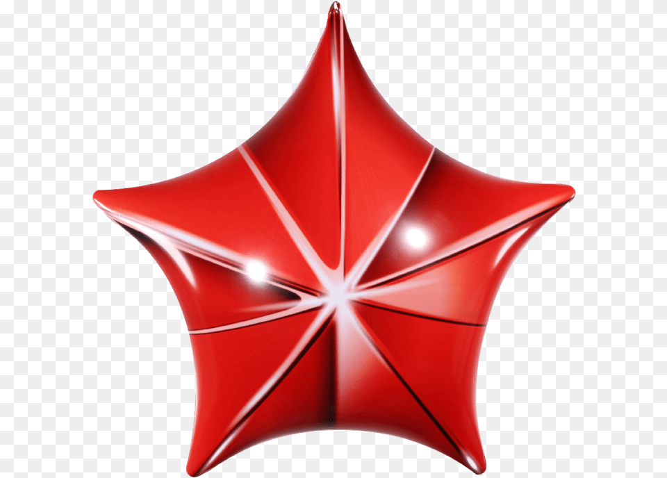 Permashape Red 3d Star Kit Balloon, Symbol, Canopy Png Image