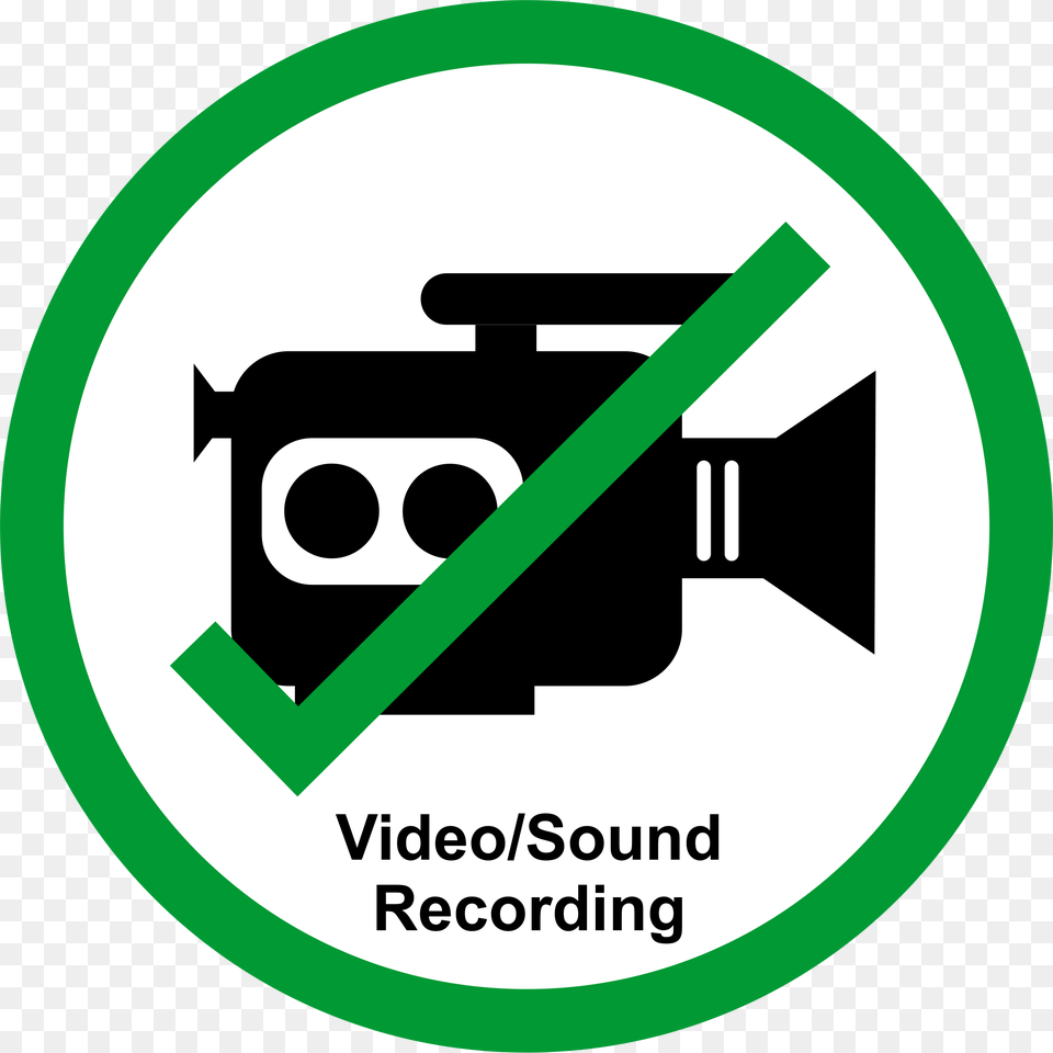 Permission Sign Recordingstreaming Allowed No Video Recording, Symbol, Disk Png Image