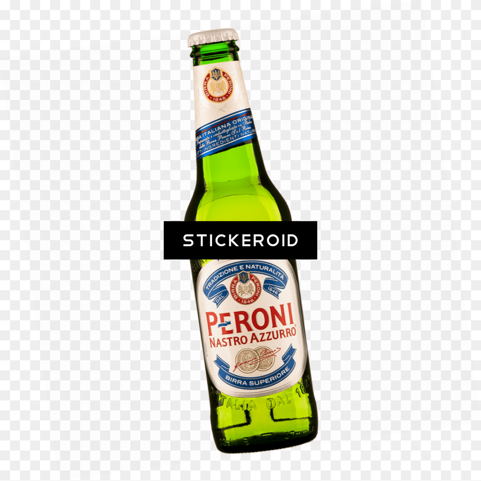 Peroni Bottle Peroni Nastro Azzurro Lager, Alcohol, Beer, Beer Bottle, Beverage Png