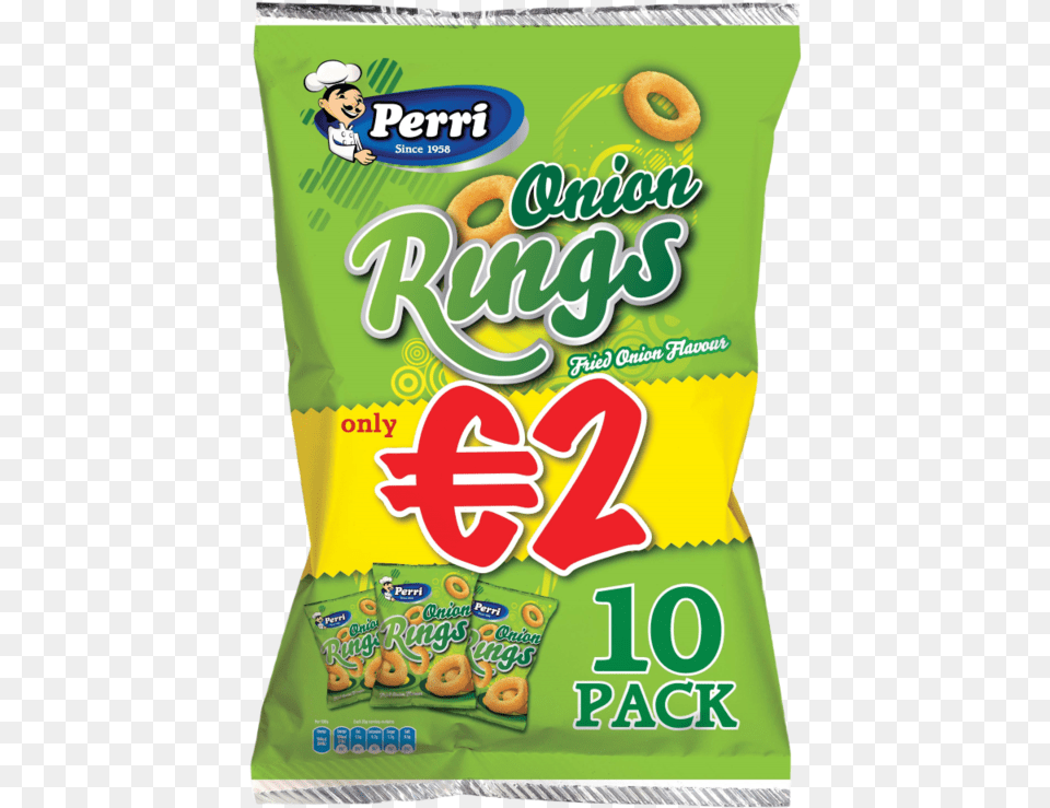 Perri Onion Rings 10pk Tayto Onion Rings, Food, Snack, Sweets, Ketchup Png Image