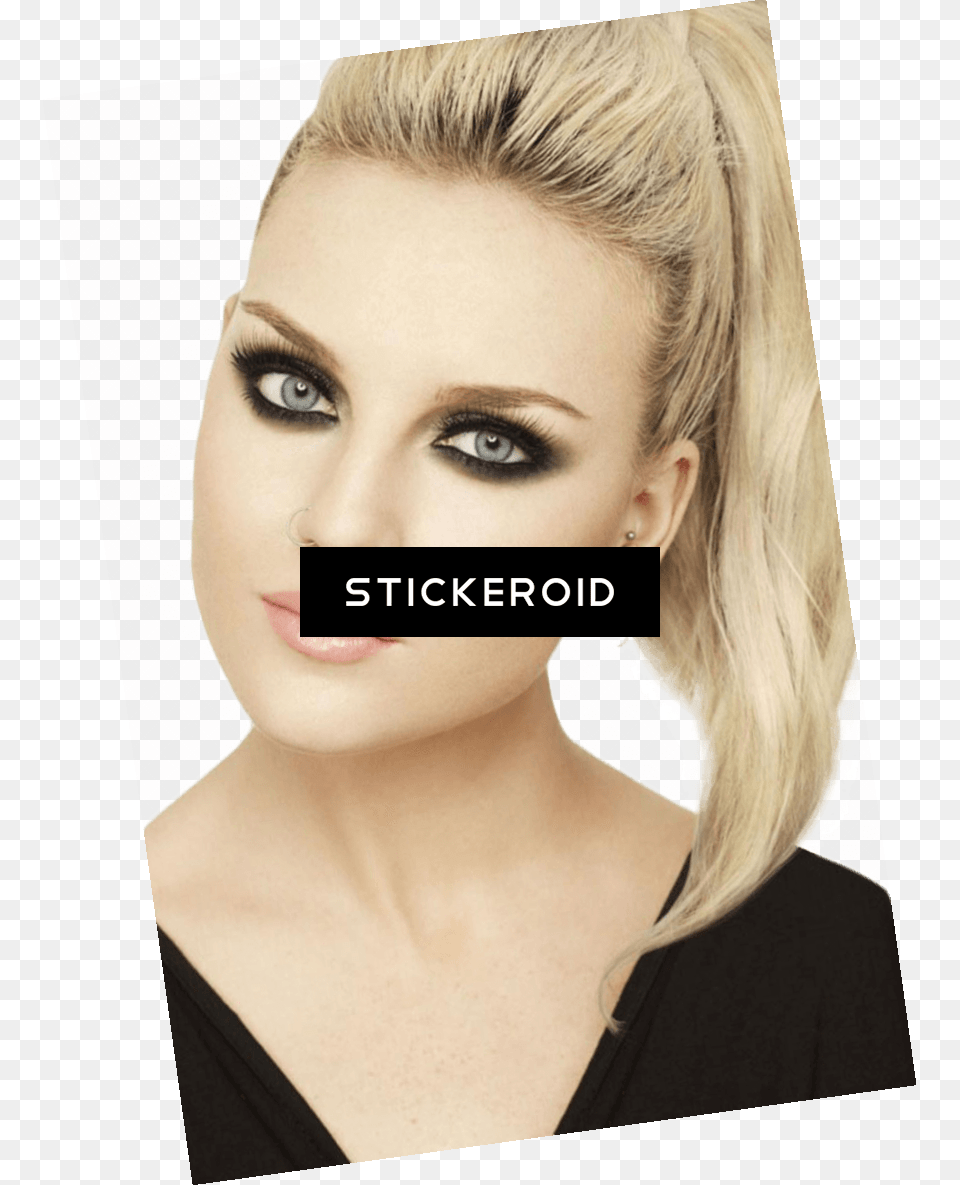 Perrie Edwards Blonde Eye Liner, Adult, Portrait, Photography, Person Png