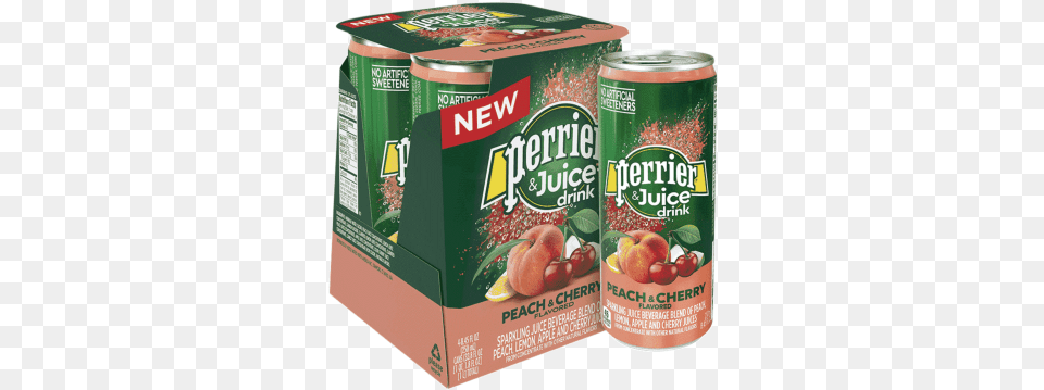 Perrier 4 Pack Can, Tin, Food, Ketchup, Fruit Free Png Download