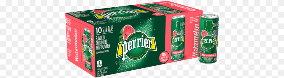 Perrier Sparkling Water Orange Mineral, Can, Tin Png Image