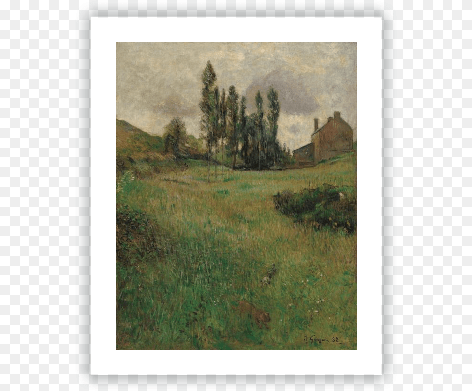 Perros Corriendo En El Dogs Running Through A Field Paul Gauguin, Art, Painting, Nature, Outdoors Png Image