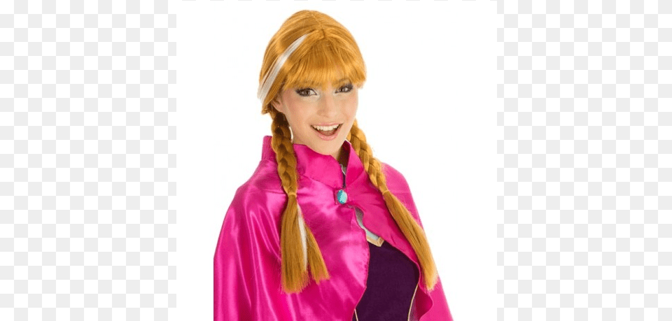 Perruque Anna Reine Des Neiges Adulte, Clothing, Costume, Person, Hair Png Image