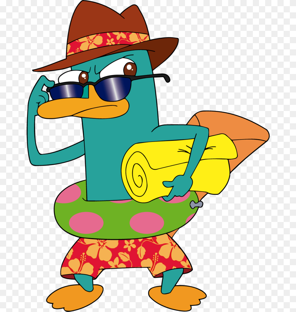 Perry The Platypus In By Markdekabreak On Perry The Platypus Summer, Clothing, Hat, Baby, Person Free Png Download